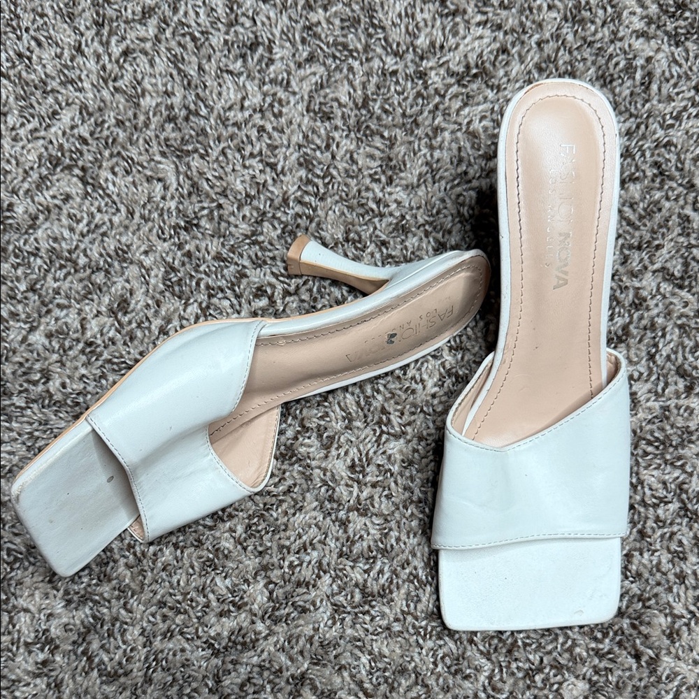 Fashion Nova Cream Women's Heels